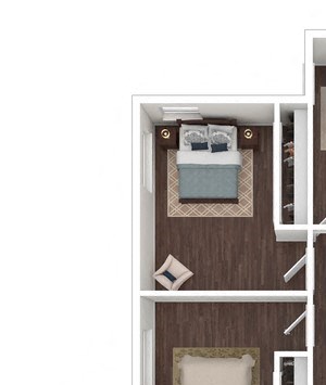 3 Bedroom 2 bathroom floor plan 3 Bedroom 2 bathroom floor plan at The Life at Stone Crest, Texas